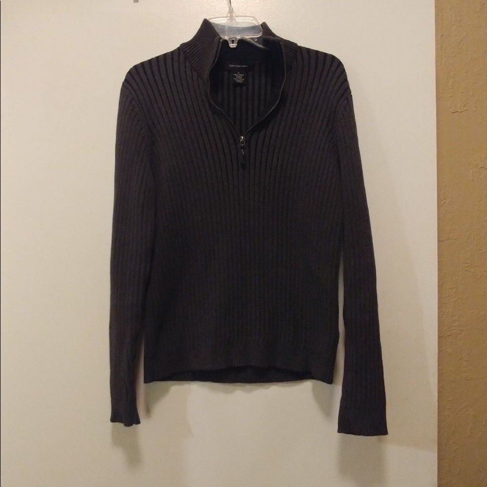 Calvin Klein Dark Gray 1/4 Zip Sweater
